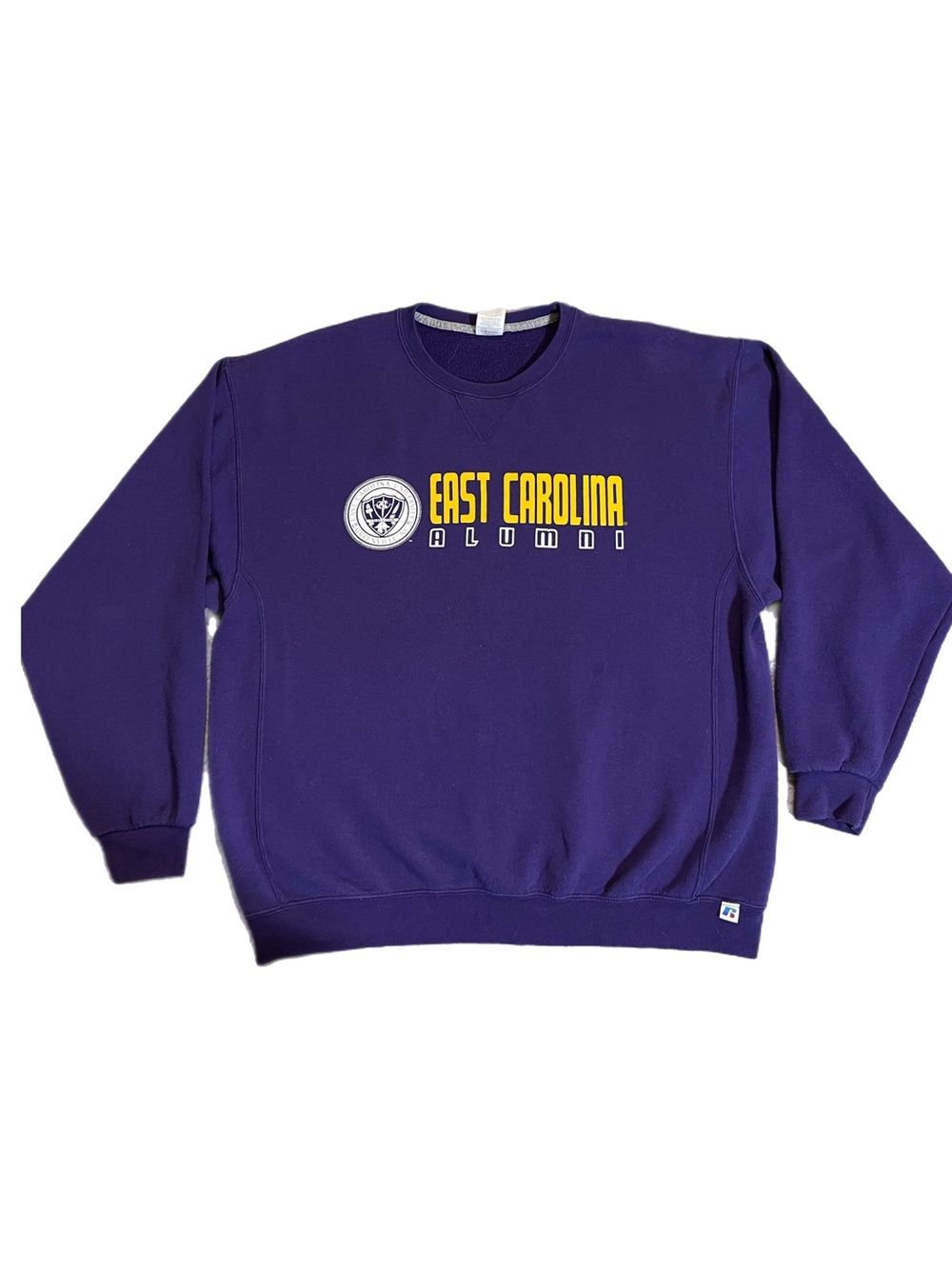 Vintage 90s Russell Athletic ECU Pirates Crewneck Sweatshirt